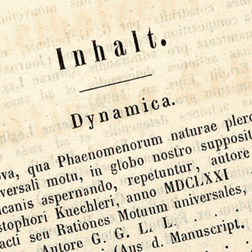 „Ein Entwurf meiner Dynamiken, den ich in Italien entworfen hatte“ – Leibnizens dynamisches Opus von 1689